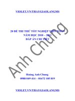 20 đề tốt nghiệp 2011 cực chuẩn