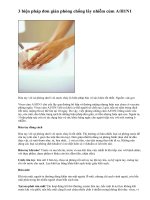 Ba biên pháp đơn giản phòng chống cúm A/H1N1