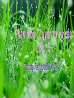 LTVC 5 - LUYỆN TẬP VỀ QHT