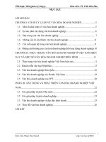 Văn hóa doanh nghiệp và xây dựng văn hóa doanh nghiệp ở việt nam