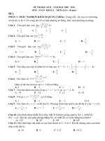 De thi hoc ky 2 có đáp án Khôi 11