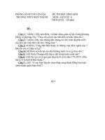 đề thi HS giỏi sử 6