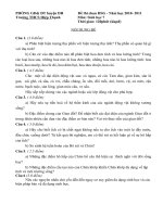 đề thi HS giỏi sinh 7 có đáp án