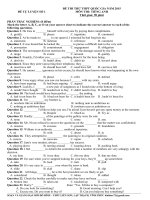 Đề thi thử THPT Quốc gia môn Tiếng Anh 1