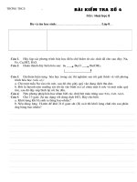 Đề hóa học 8 (tham khảo)