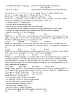 Đề thi thử chuyên Thăng Long năm 2015 môn Hóa