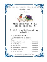 XỬ lý KHÍ THẢI BẰNG PHƯƠNG PHÁP NHIỆT