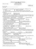 ĐỀ THI THỬ TN 12 LẦN 4