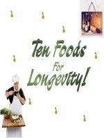 Thực phẩm giúp sống trường thọ