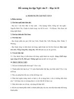 Đề cương ôn tập Ngữ văn 9 Học kì II