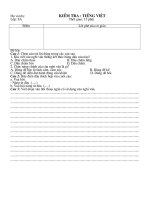 kiểm tra 15 phút Tiếng Việt