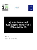 Một số điều cần biết về cho gỗ chưa có chứng nhận FSC (Non FSC)  Gỗ FSC Controlled (Non FSC)