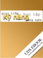 KỸ NĂNG GIAO TIẾP HỌC TẬP LẮNG NGHE