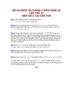Đề thi Olympic 30/4 môn Toán lop10 năm 2011