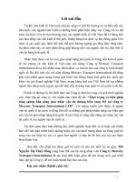 luận văn quản trị kinh doanh thực trạng và biện pháp tăng cường khả năng giao nhận vận tải đường biển sang mỹ tại công ty mercury transport international LTD