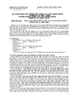 DU THAO BC CONG TAC DANG NHIEM KY 2008-2010