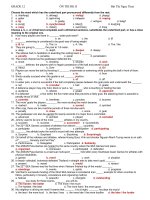 Ôn thi học kỳ 2 lop 12