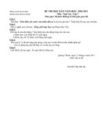 ĐỀ NGỮ VĂN 7- 2010-2011-CHI HA