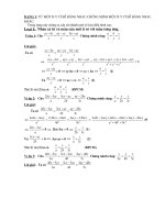 Các dạng toán về tỉ lệ thức