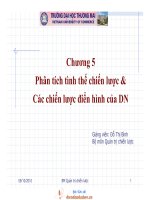 Phân tích tình thế chiến lược &Các chiến lược điển hình của DN