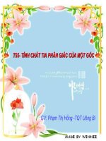 Tiết 55-Tính chất tia phân giác của góc (Phạm Hồng)