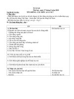 giáo an lớp 2 buổi chiều