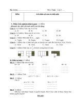 ÔN TẬP TỔNG HỢP TOÁN LỚP 2