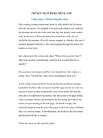 TRUYỆN NGẮN TIẾNG ANH