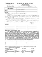 Để +ĐA HSG Tiếng anh 2010