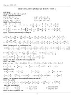 De cuong OTHKII-Toan 6(Hay)