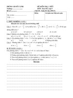 đề kiểm tra tuần 30