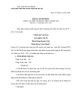 Báo cáo sơ kết chương trình công tác Đội năm học 2010-2011 của trường PTDT Nội trú Ba Bể