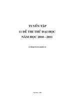 11 Đề ôn thi Đại học của Math.VN 2011