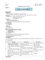 Giáo án sinh 6 tuần  21 - 25