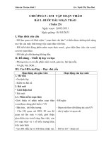 Bài 1 Bước đầu soạn thảo