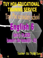 Bài giảng điện tử tham khảo thao giảng, thi GV anh 6 Unit 6 Places  (25)