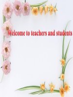 Bài giảng tham khảo thao giảng Anh 6 Unit 16 Man and the environment (1)