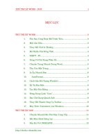 Một số thủ thuật  WORD - DOS