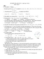 kiểm tra học kì II toán 9 có ma trận và đáp án