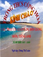 Bài giảng điện tử tham khảo thao giảng, thi GV Anh 6 Unit 8 Out and about (28)