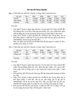 Bài tập phần bảo hiểm nông nghiệp