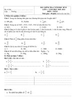 Đề kiểm tra cuối kì 2 năm học 2010-2011