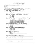 ĐỀ ĐỌC HIỂU 4 HKII