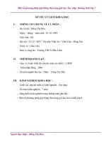 Một số phương pháp gây hứng thú trong giờ học Âm  nhạc thường thức lớp 7