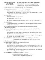 ĐỀ THI THU TN 07 CÓ ĐÁP ÁN CHI TIET