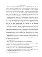 QUẢN TRỊ KÊNH PHÂN PHỐI với sản phẩm rượu Vodka của Công ty cổ phần cồn rượu Hà Nội - Halico tại khu vực miền Bắc