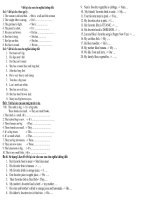 viết lại câu lớp 6