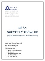 việc sử dụng internet của sinh viên hoa sen