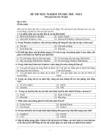 ĐỀ THI TH.TRẺ- THCS