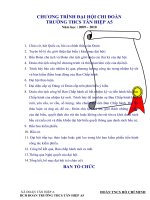 Báo cáo tổng kết công tác Đoàn TNCS. HCM năm 2008 - 2009